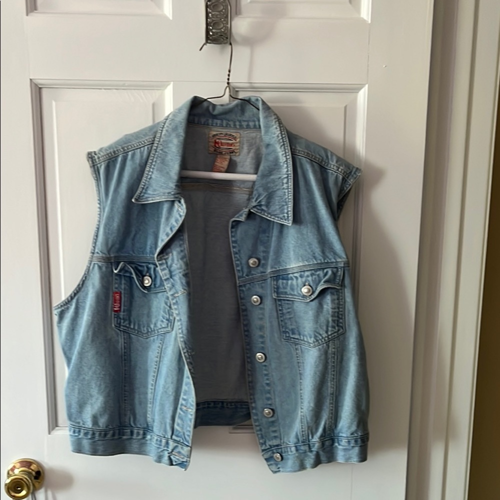Denim Sleeveless Jean Jacket